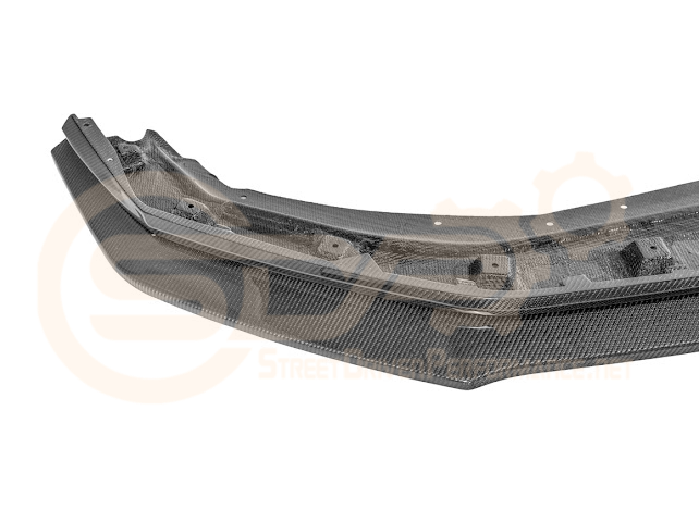 2024-Up Ford Mustang S650 | Dark Horse Factory Style CARBON FIBER Front Bumper Lip Splitter Ground Effects